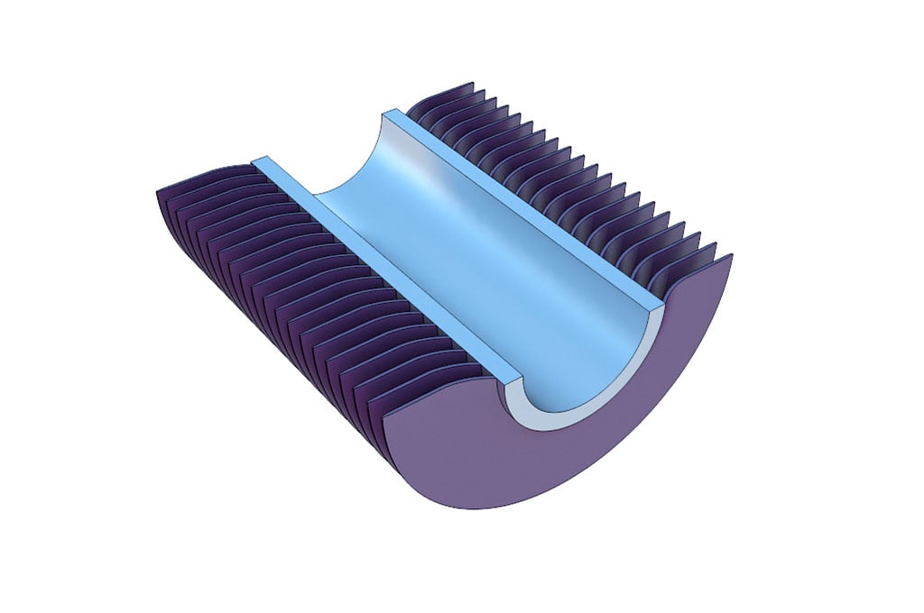 Continuously Wound Spiral Corrugated Form Finned Tubes